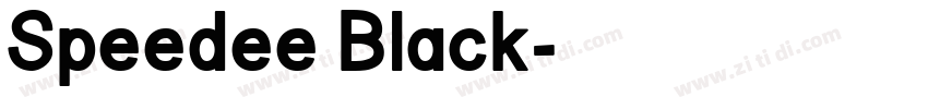 Speedee Black字体转换